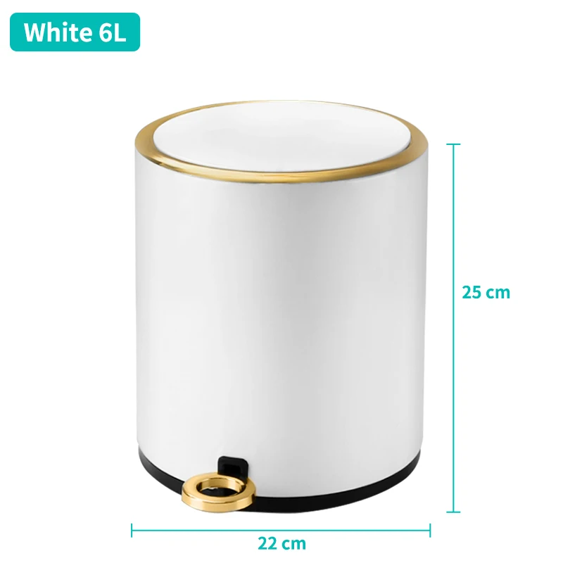 poubelle design blanche